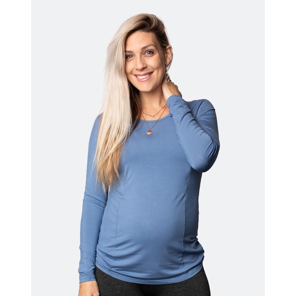 Cadenshae Maternity Top - Bamboo Long Sleeve